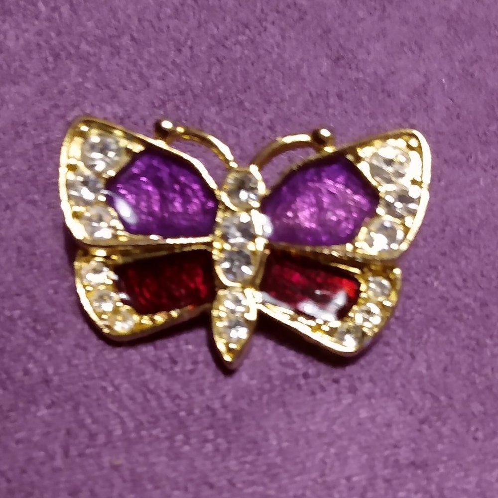 Gold tone Butterfly Pin
